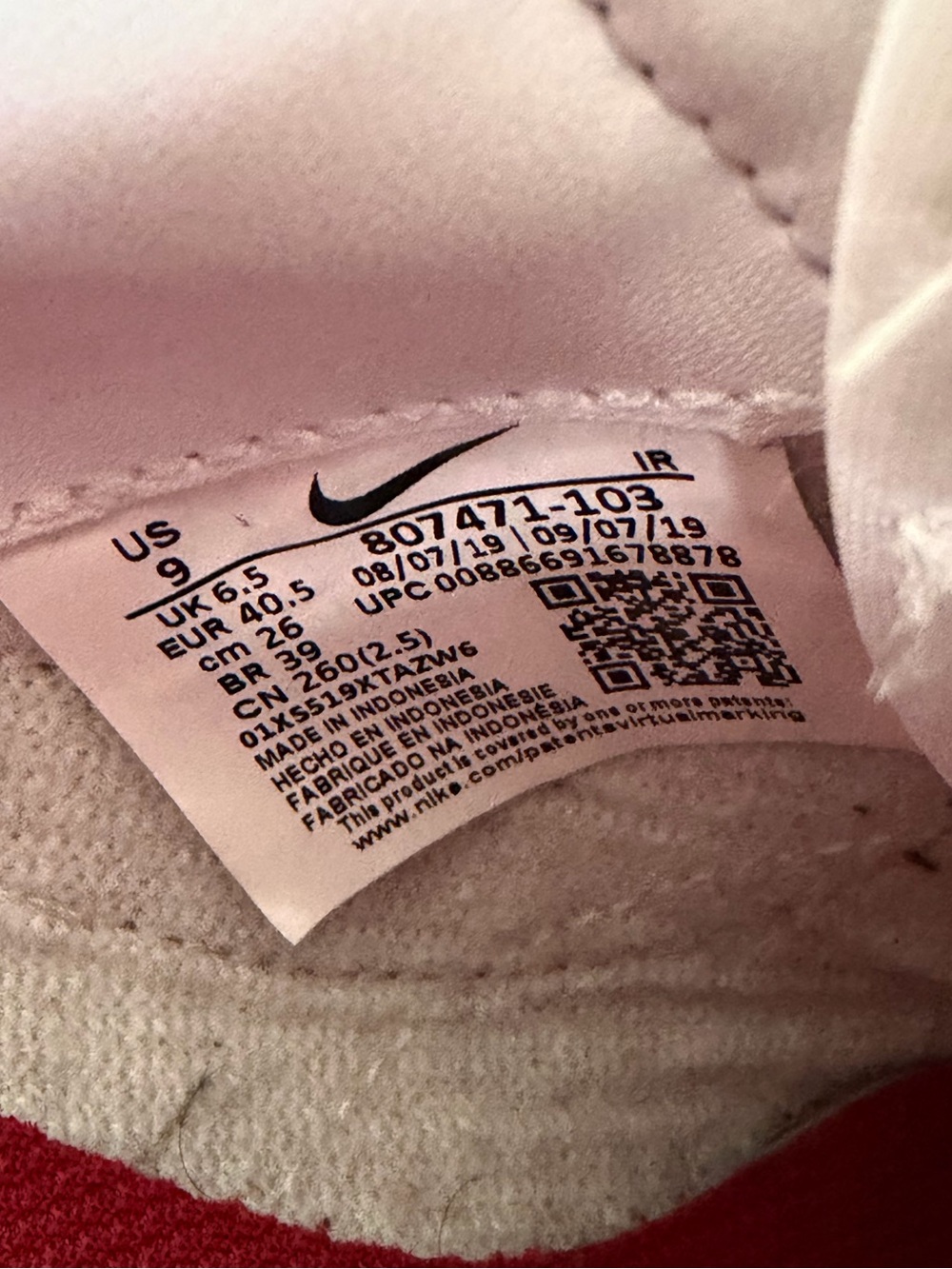 Nike Classic Cortez FORREST GUMP OG 2018 Women US 9 Blue Red White 807471-103 - Picture 9 of 9